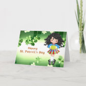 Irish Dance St. Patrick's Day Green Shamrocks Kaart (Voorkant)