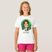 Irish Dance St. Patrick's Day Green Shamrocks T-shirt (Voorkant volledig)