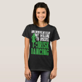 Irish Dance St Patricks Day Reel Girl Irish Step D T-shirt (Voorkant volledig)