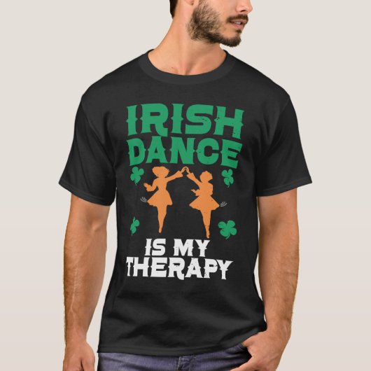 Irish Dance St Patricks Day Reel Girl Irish Step D T-shirt (Voorkant)