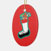Irish Dance Stocking kerstversiering Keramisch Ornament (Links)