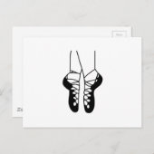 IRISH DANCE TOONT ÉÉN KLEUR BRIEFKAART (Voorkant / Achterkant)