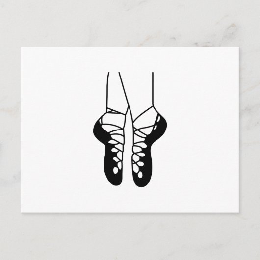 IRISH DANCE TOONT ÉÉN KLEUR BRIEFKAART (Voorkant)