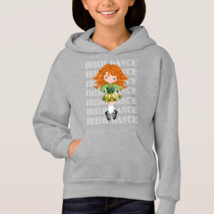 Irish Dance Typography Cute Girl in Solo Dress