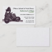 Irish Dance Visitekaartje (Voorkant / Achterkant)