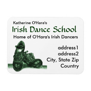Irish Dance Visitekaartje Premium Magnet Magneet