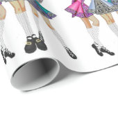 Irish Dance Wrapping Paper Cadeaupapier (Rol Hoek)