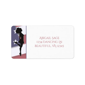 Irish Dancer American Flag Hard Shoe Dance Adres Etiket