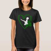 Irish Dancer and Green Heart Irish Dance T-shirt (Voorkant)