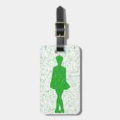 Irish Dancer Bagagelabel (Voorkant verticaal)