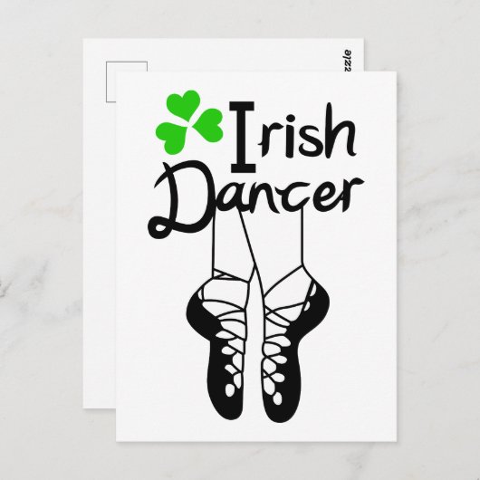 Irish Dancer Briefkaart (Voorkant / Achterkant)