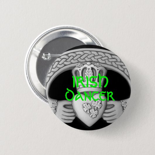 IRISH DANCER Button / Pin - FEIS (Voorkant /achterkant)