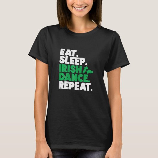 Irish Dancer Ceili Reel Dance Feis Irish Step Danc T-shirt (Voorkant)