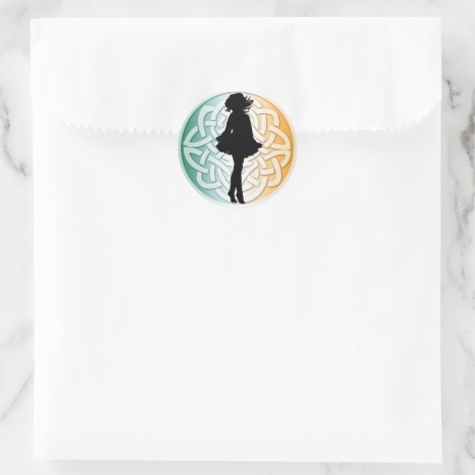 Irish Dancer Celtic Flag Sticker (Tas)