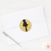 Irish Dancer Celtic Oranje Sticker (Envelop)