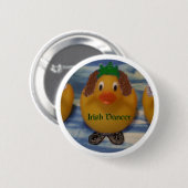 Irish Dancer Duck Ronde Button 5,7 Cm (Voorkant /achterkant)