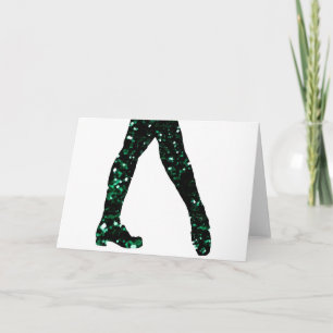 Irish Dancer Feestdagen Kaart