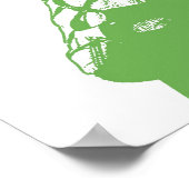 Irish Dancer Ghillie Girl Green Poster (Hoek)