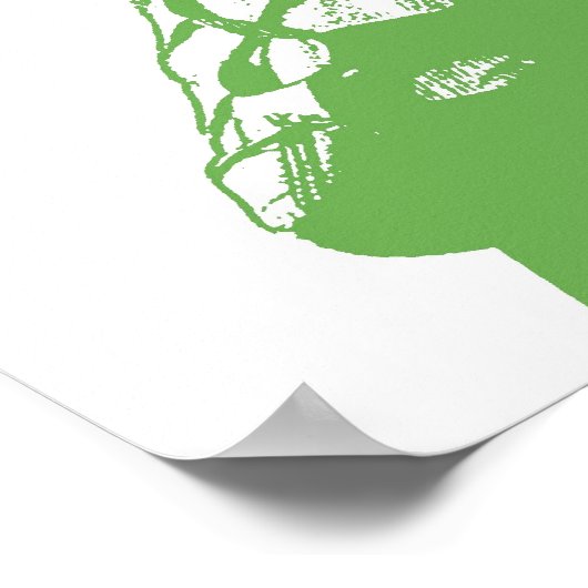 Irish Dancer Ghillie Girl Green Poster (Hoek)