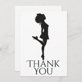 Irish Dancer Hard Dancing Black White Dance Bedankkaart (Voorkant / Achterkant)