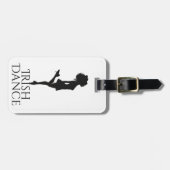 Irish Dancer Hard Shoe Black en White Dance Bagagelabel (Voorkant horizontaal)