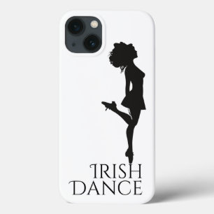 Irish Dancer Hard Shoe Black en White Dance Case-Mate iPhone Case