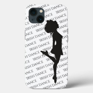 Irish Dancer Hard Shoe Black en White Dance Case-Mate iPhone Case