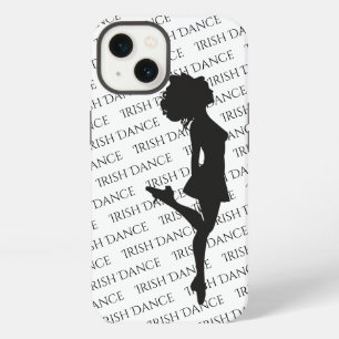 Irish Dancer Hard Shoe Black en White Dance iPhone 13 Hoesje