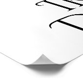 Irish Dancer Hard Shoe Black en White Dance Poster (Hoek)