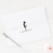 Irish Dancer Hard Shoe Black en White Dance Sticker (Envelop)