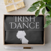 Irish Dancer Hard Shoe Black en White Dance Tissuepapier (Geschenk)