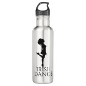Irish Dancer Hard Shoe Black en White Dance Waterfles (Voorkant)