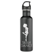 Irish Dancer Hard Shoe Black en White Dance Waterfles (Voorkant)