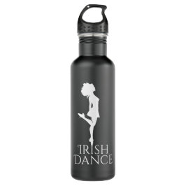 Irish Dancer Hard Shoe Black en White Dance Waterfles