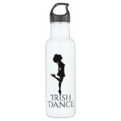 Irish Dancer Hard Shoe Black en White Dance Waterfles (Voorkant)