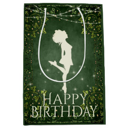 Irish Dancer Hard Shoe Ivy and Lights Birthday Medium Cadeauzakje