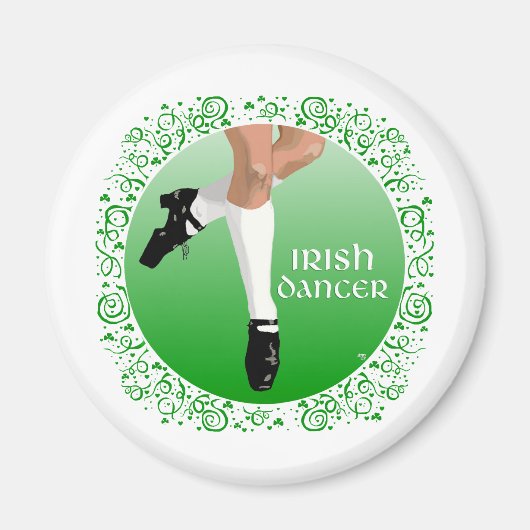 Irish Dancer Hard Shoe Magneet (Voorkant)