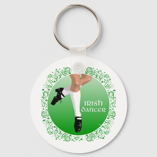 Irish Dancer Hard Shoe Sleutelhanger (Voorkant)