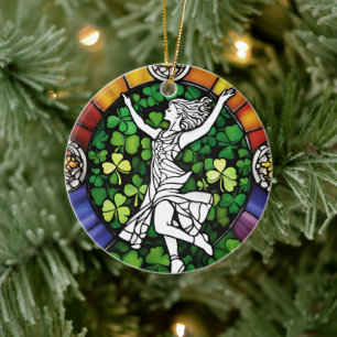 Irish Dancer Keramisch Ornament