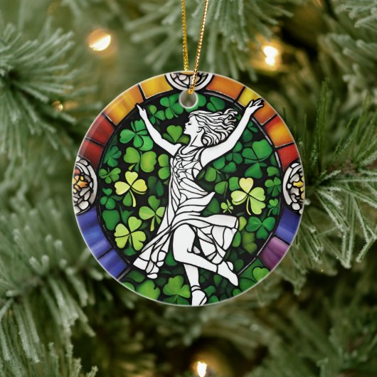 Irish Dancer Keramisch Ornament (Boom)