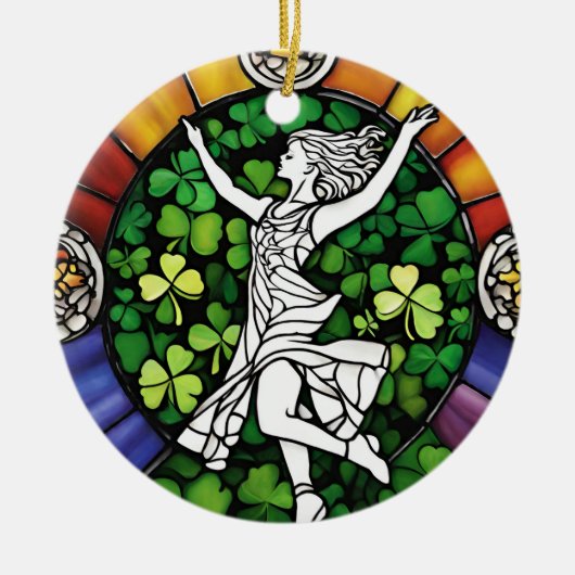 Irish Dancer Keramisch Ornament (Voorkant)