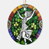 Irish Dancer Keramisch Ornament (Links)