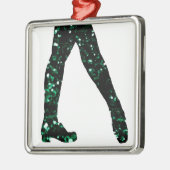 Irish Dancer Metalen Ornament (Links)