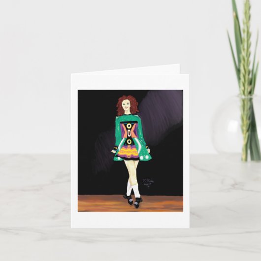 Irish Dancer Notecard Kaart (Voorkant)