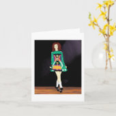 Irish Dancer Notecard Kaart (Gele Bloem)