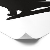 Irish Dancer Soft Shoe Black en White Dance Poster (Hoek)