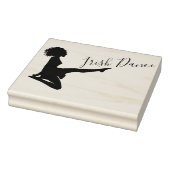Irish Dancer Soft Shoe Black White Dance Rubberstempel (Stempel)