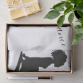 Irish Dancer Soft Shoe Black White Dance Tissuepapier (Geschenk)