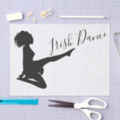 Irish Dancer Soft Shoe Black White Dance Tissuepapier (Craft)