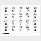 Irish Dancer Vierkante Sticker (Vel)
